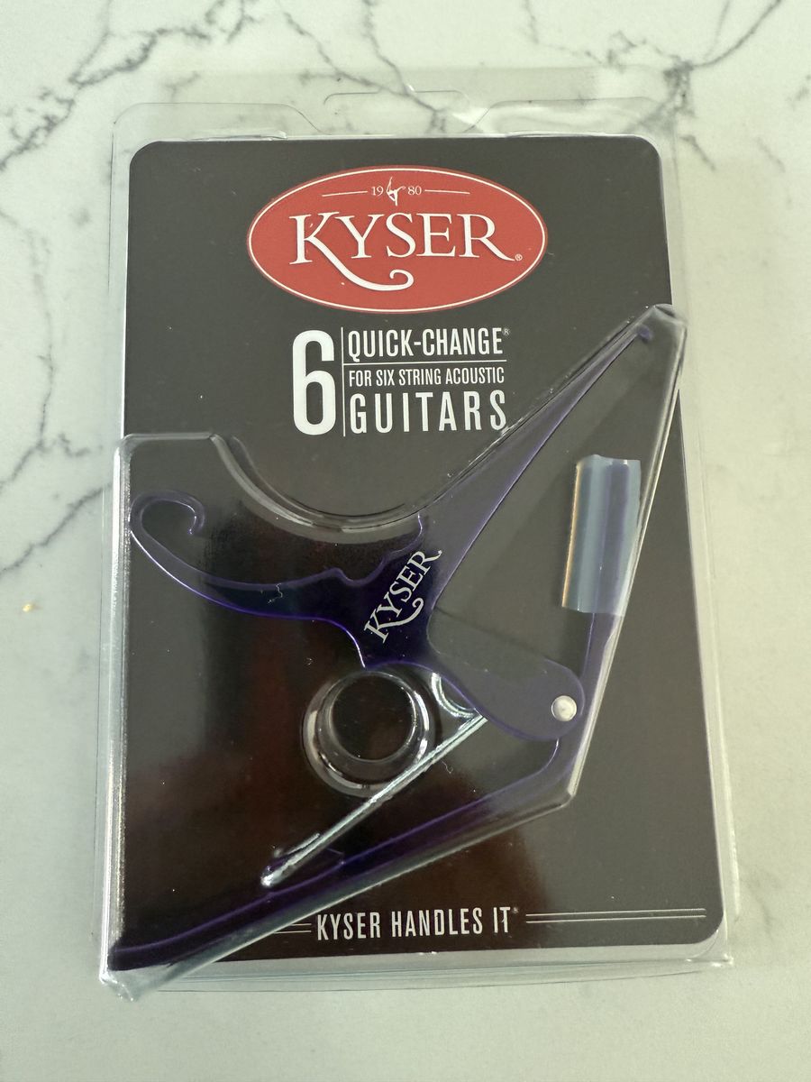 Kyser Quick-Change Capo for 6-string Guitars (Black, Silver, Pink, Blue, Purple)