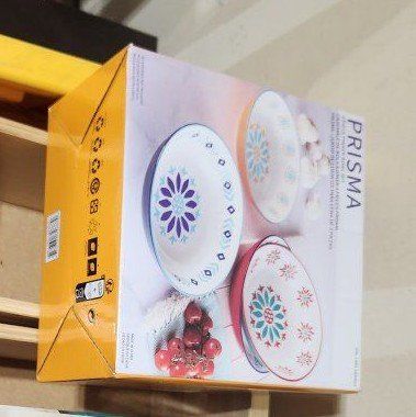 PRISMA Floral Dinner Plates (Set of 4) - New in Box, Colorful Dinnerware