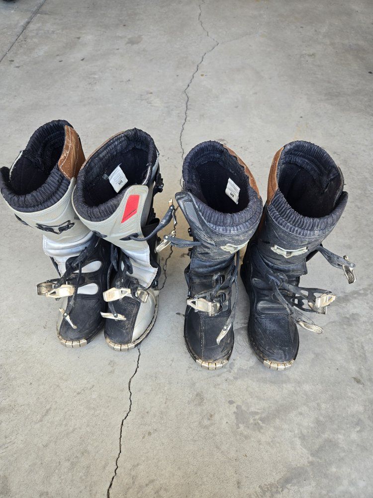 Fox Racing Comp 5 Adult Tracker Off-Road Boots - Men's M8 Black/White Motocross ATV