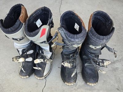 Fox Racing Comp 5 Adult Tracker Off-Road Boots - Men's M8 Black/White Motocross ATV