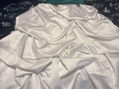 Satin White Ballgown/Wedding Dress
