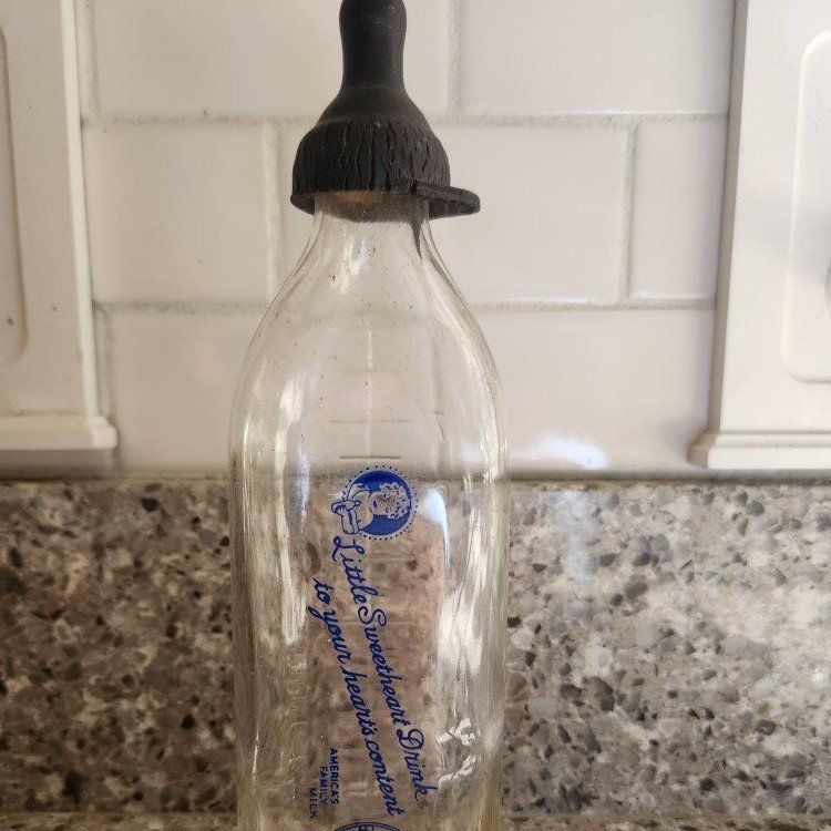 Antique Glass Baby Bottle