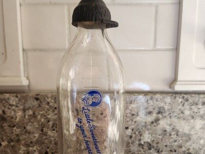 Antique Glass Baby Bottle