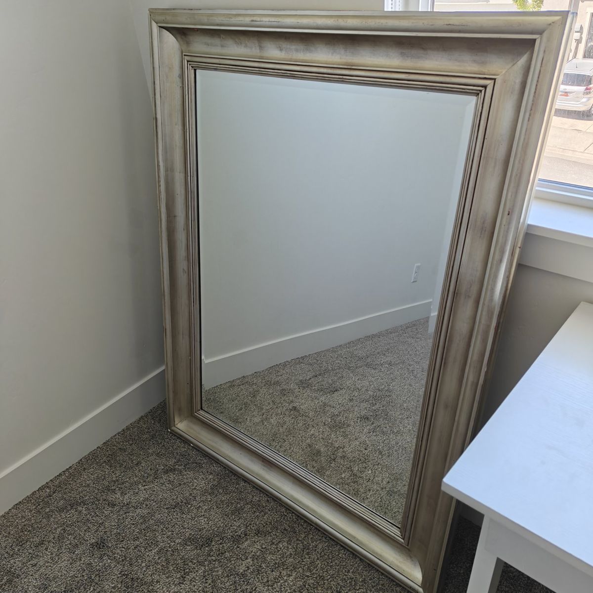 Champagne Silver Beveled Mirror