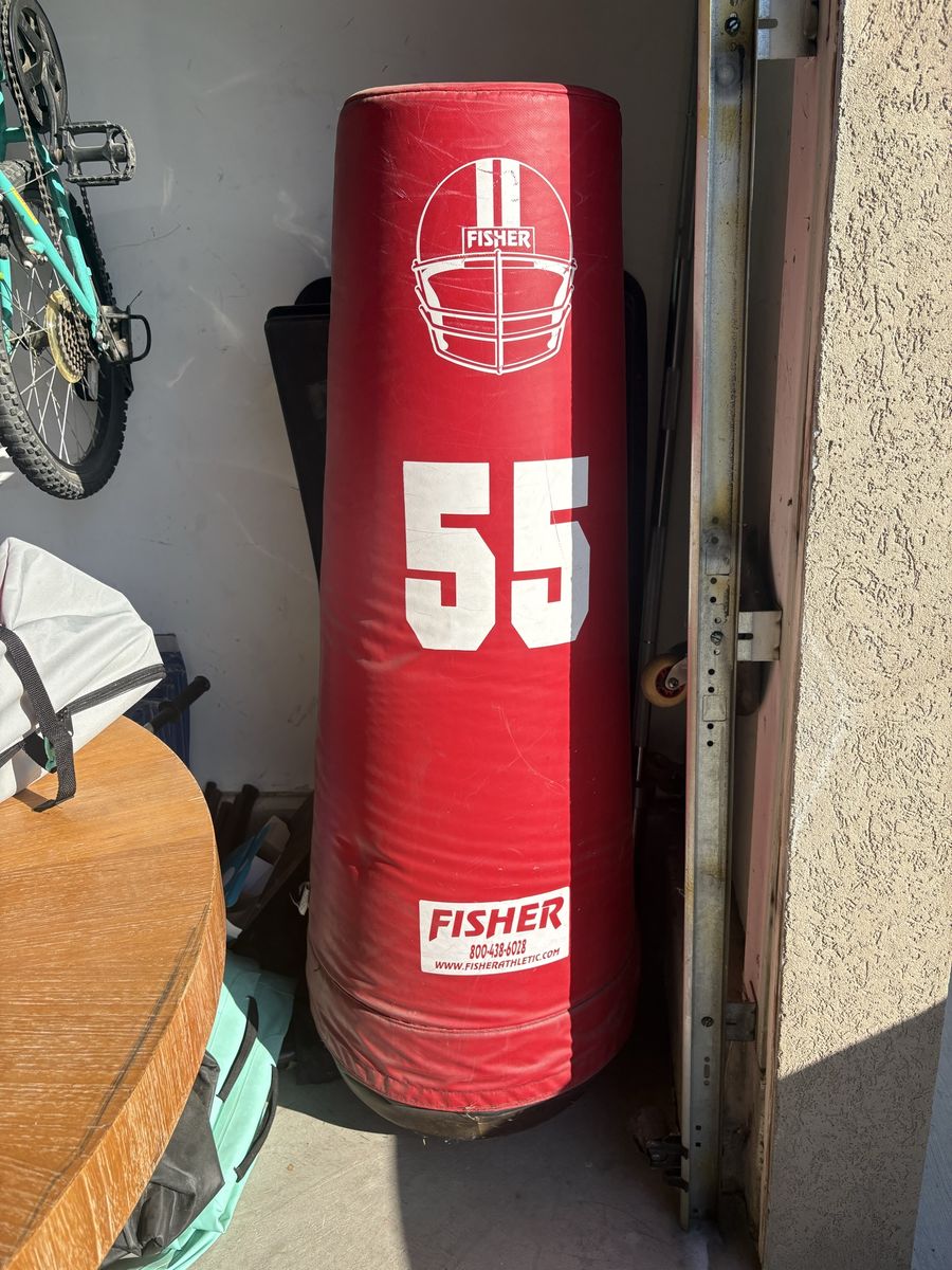 Fisher Athletic Football Tackle Dummy, Red, Model 55, Training Equipment
