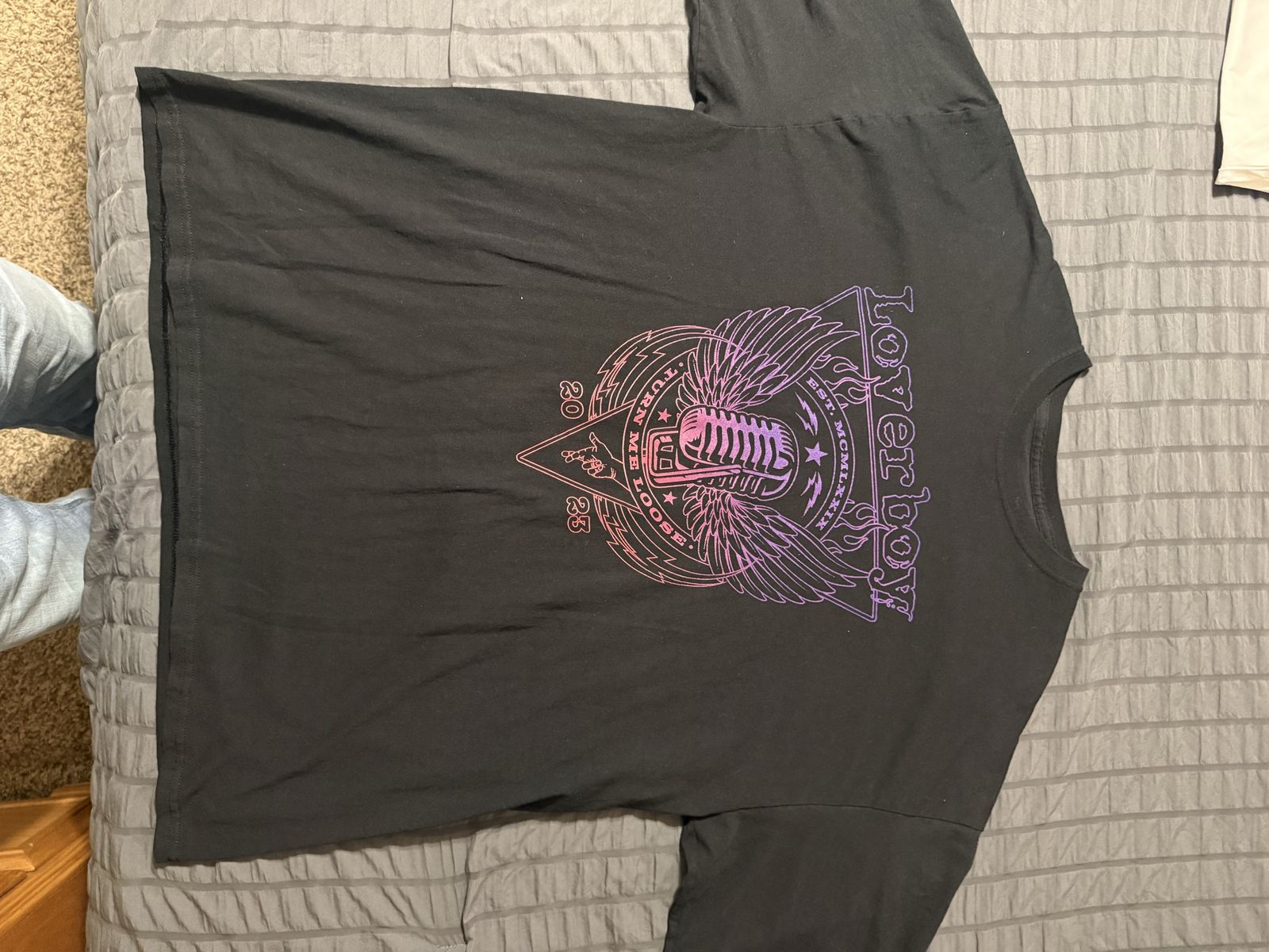 Loverboy 2023 Tour T-Shirt Black XXL Concert Tee Band Merch