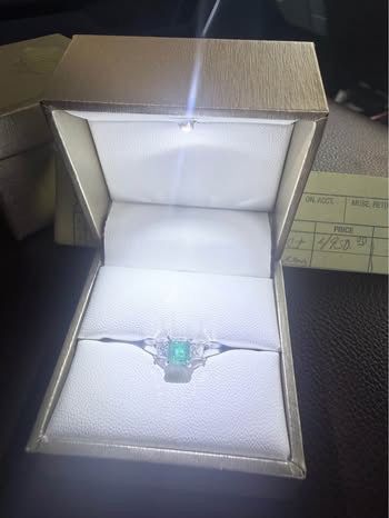 Emerald And Diamond Ring