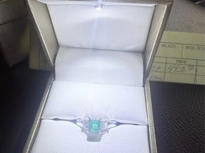 Emerald And Diamond Ring
