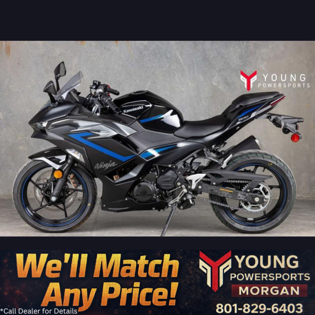 2025 Kawasaki Ninja® 500 ABS Metallic Flat Spark Black/Metallic Spark Black