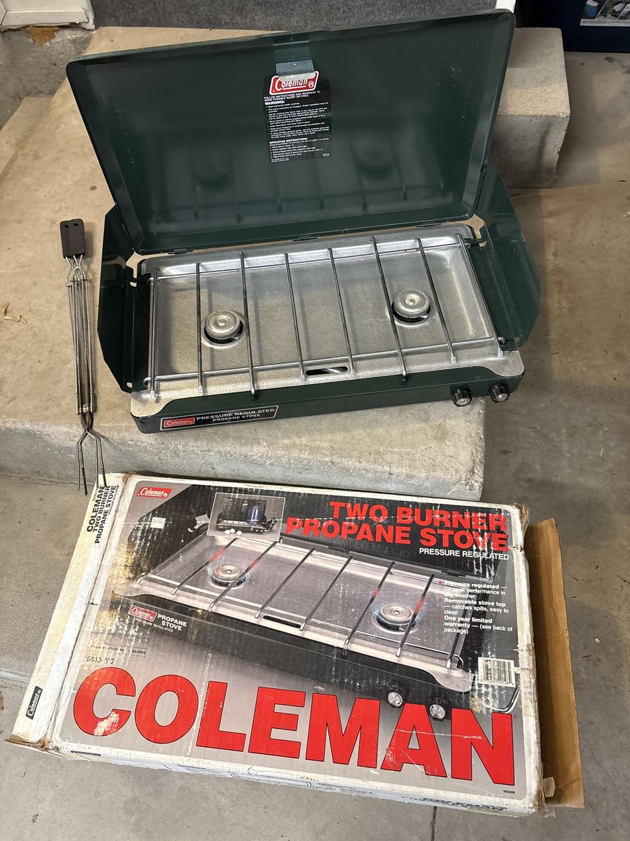 Coleman Two Burner Propane Stove.