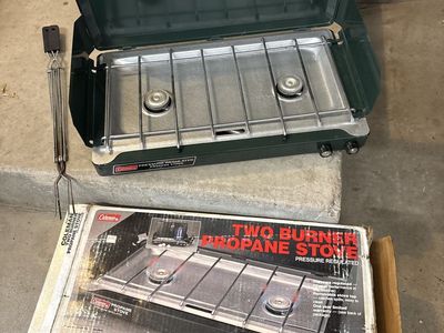 Coleman Two Burner Propane Stove.