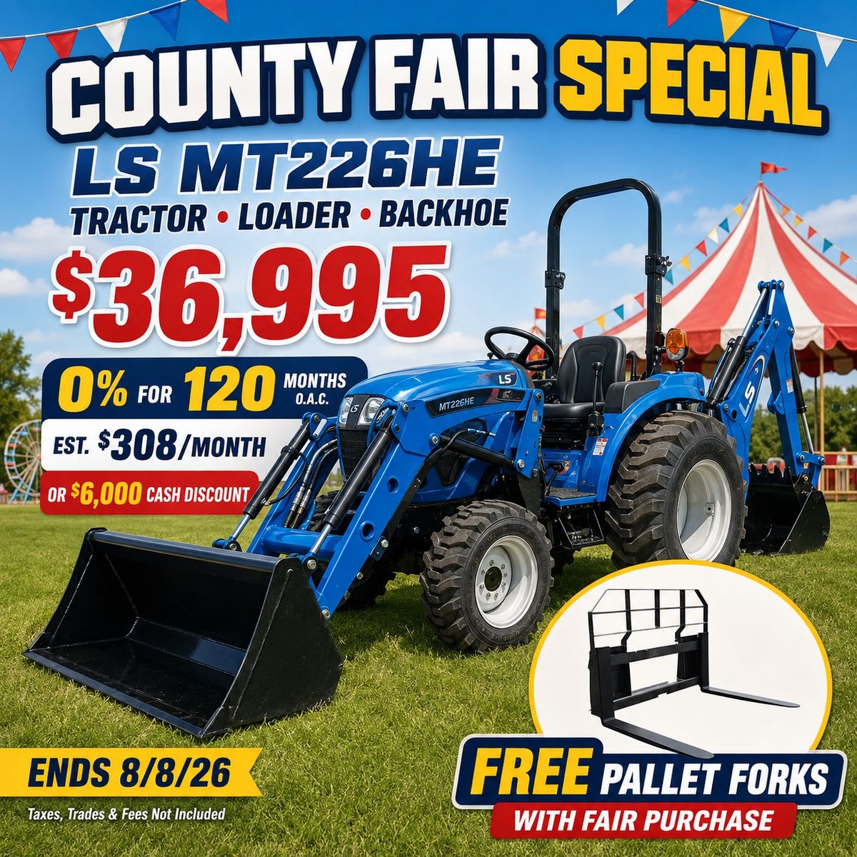 LS MT226H Tractor County Fair Special!