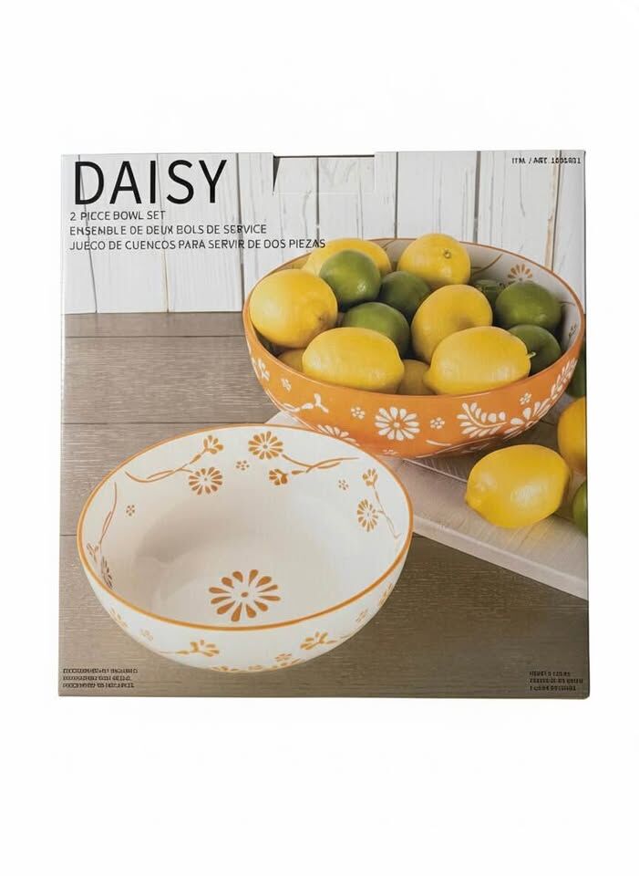DAISY 2-Piece Serving Bowl Set – New