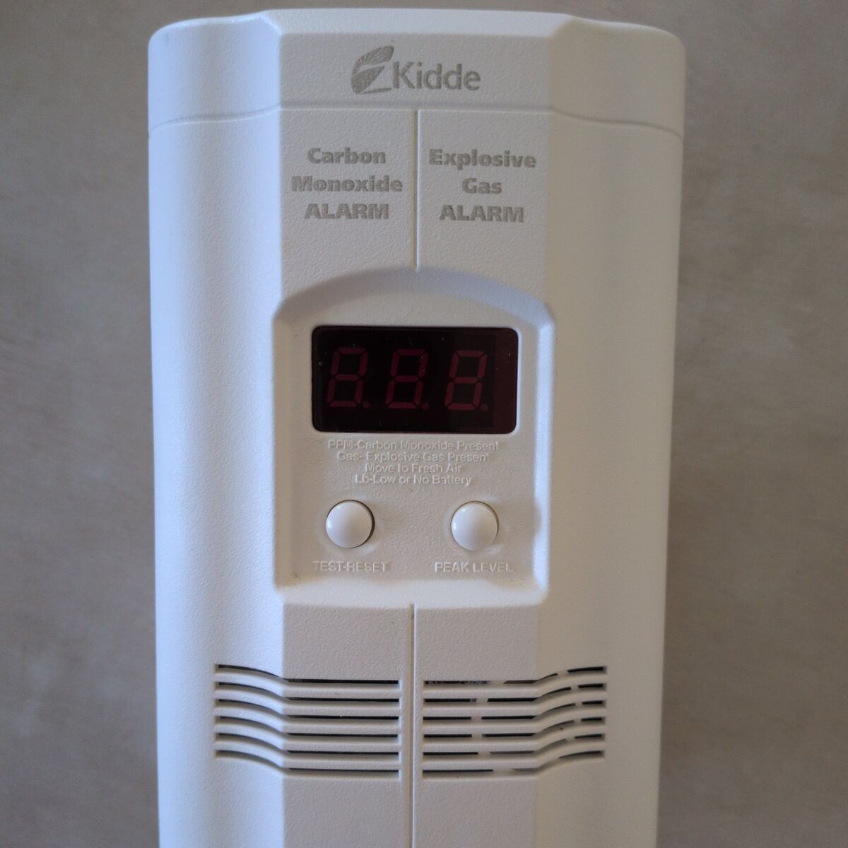 Carbon monoxide and explosive gas alarm