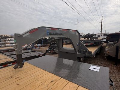 8.5x35 Diamond C FMAX-HDT 210 Gooseneck Hydraulic Dovetail Equipment Trailer - 25K GVWR -