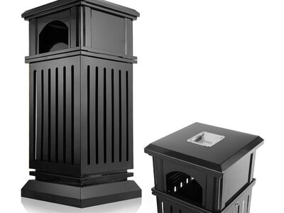 IRONWALLS Commercial Trash Can with Lid