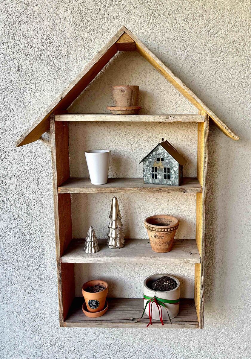 Rustic Porch Shelves