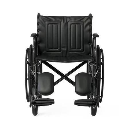 20" Bariatric Wheelchair, Removable Desk-Length Armrests and Elevating Leg Rests