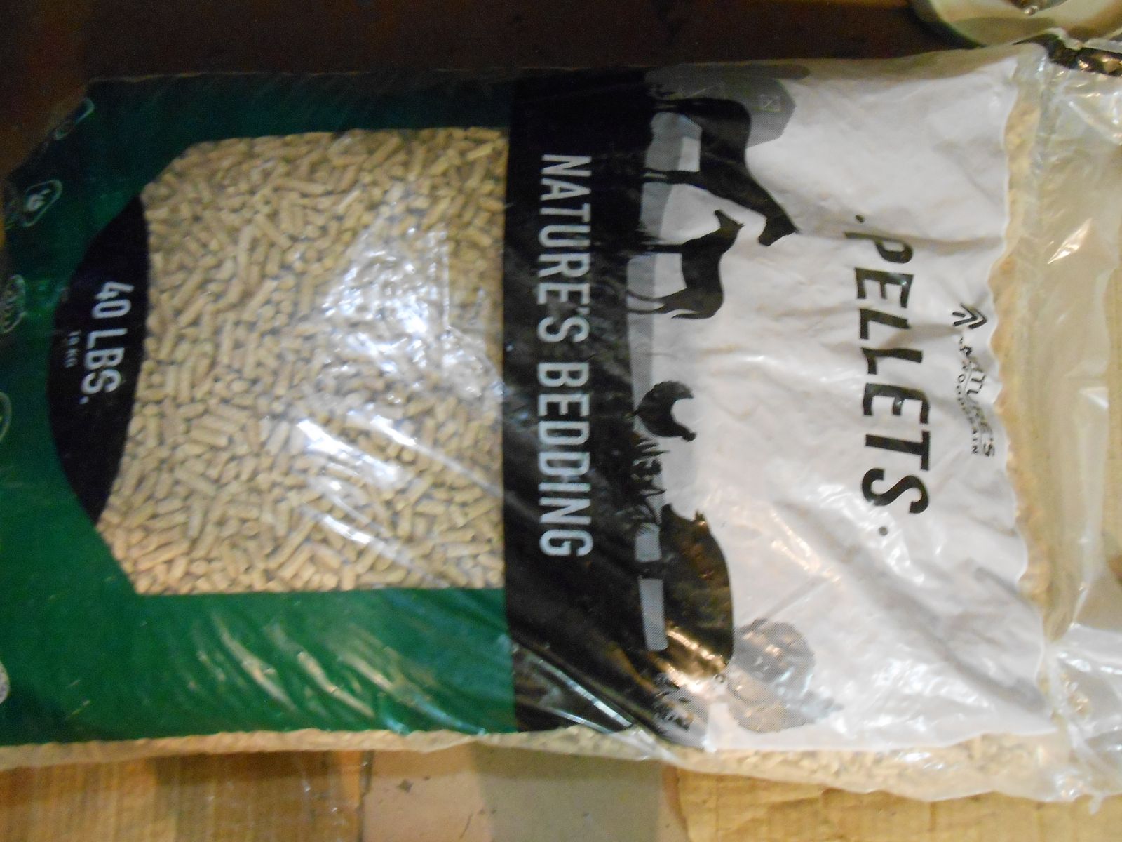 pine pellet pet bedding or cat litter. Free.