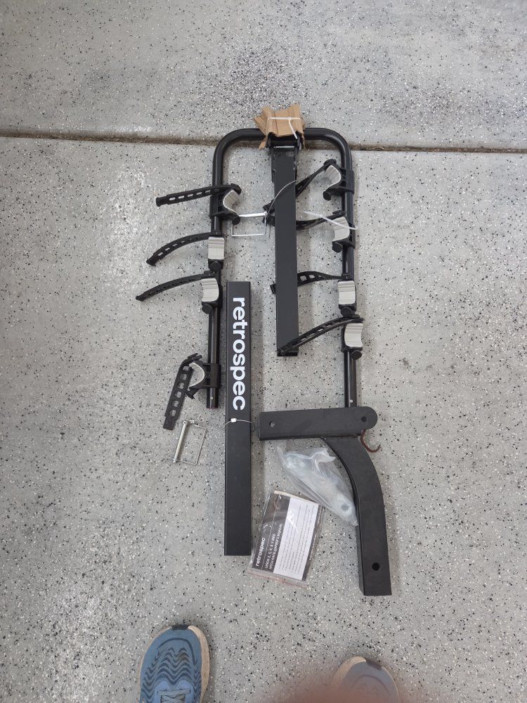 Retrospec Hitch-Mounted Bike Rack - 3-Bike Capacity, Black, Never Used