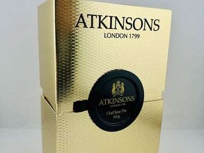 EMPTY Atkinsons Oud Save The King Bottle 100ml 3.4oz w/ Box Display