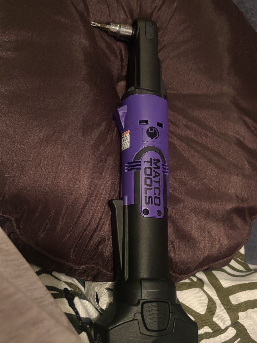Matco Tools 16V Cordless Electric Ratchet Wrench - Purple, Excellent Condition