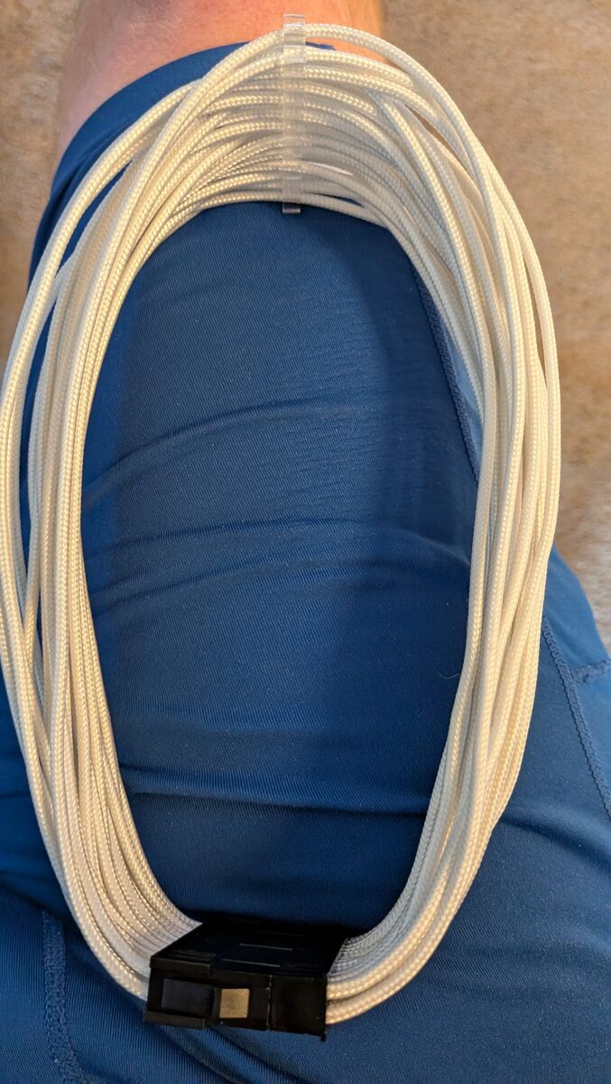 ATX Power Supply Extension Cable  for 24pin mobo power white build!