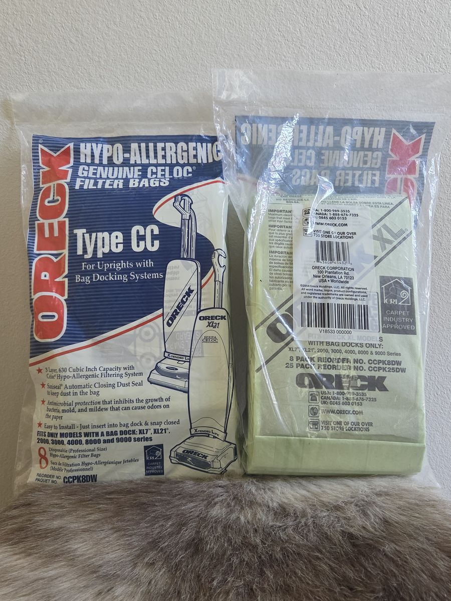 Oreck Paper Bag, Oreck Type Cc Uprights Hypoallergen 2x(8 Pack)