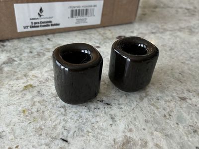 Ceramic 1/2" Chime Candle Holders - 2 Sets of 5