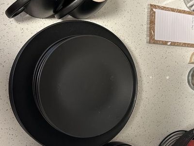 Black Ceramic Dish Set
