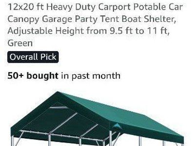 Advance outdoor 12 x 20 carport poles only no connectors
