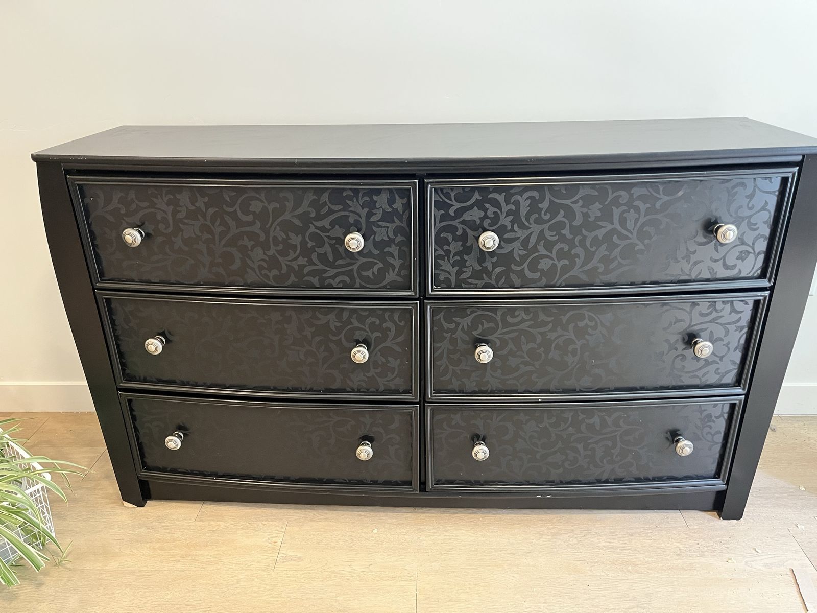 Black Patterned Dresser