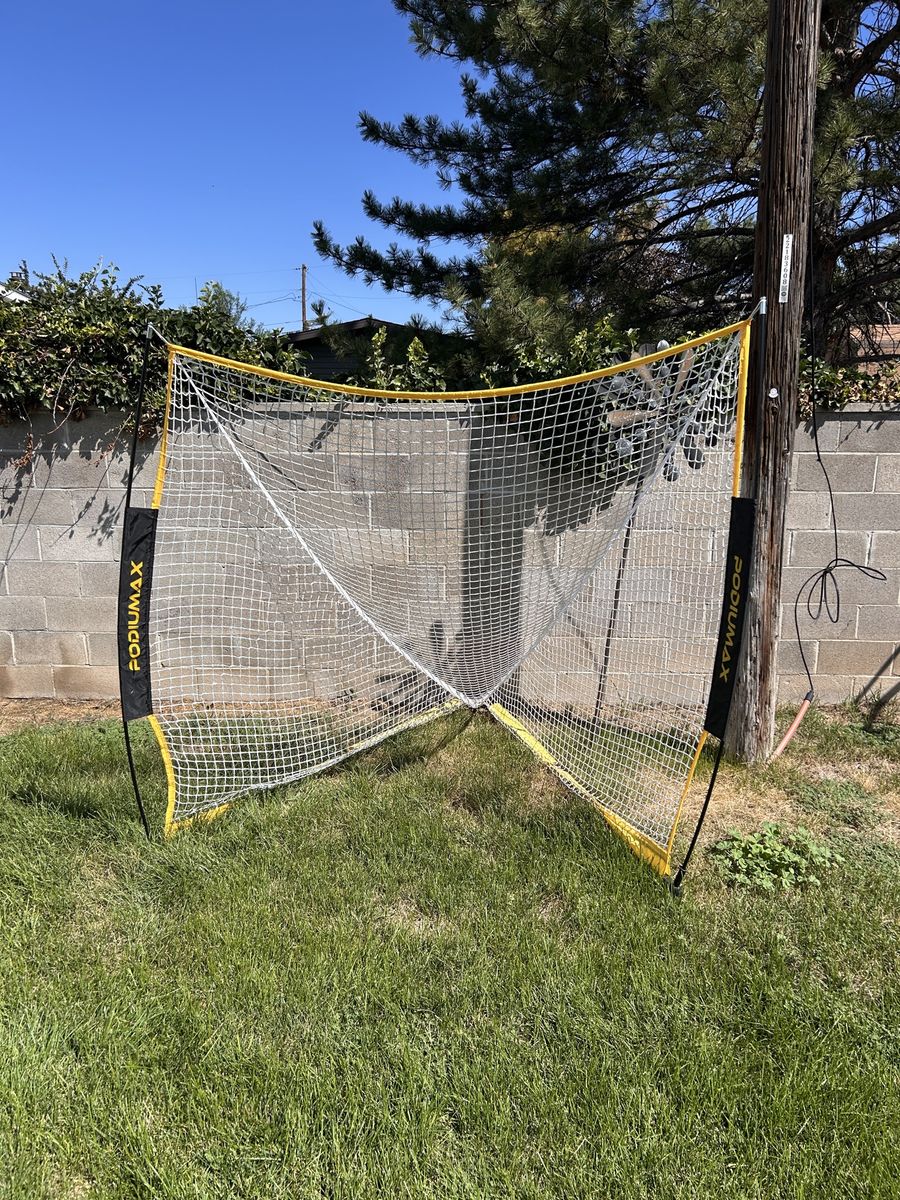 New PODIUMAX Portable Lacrosse Net Training Goal
