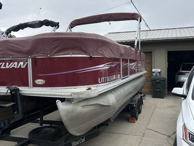 Sylvan Pontoon Boat with Mercury OptiMax 115 HP Outboard Motor - Ready for the Water!