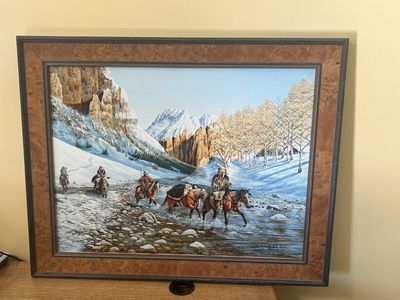 "First Snow" by renown artist Robert Hudson