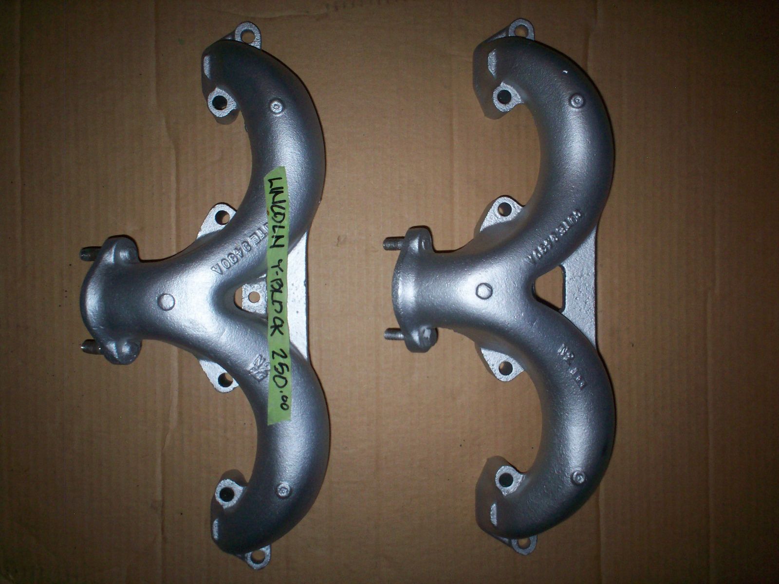 Lincoln Y-Block Center Dump Exhaust Manifolds