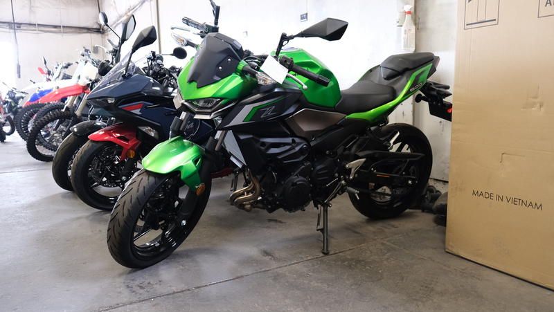 Kawasaki Z400 Motorcycle - Bright Green, New, Save Big