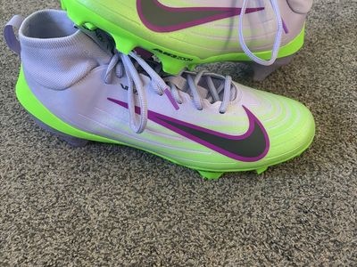 Nike Zoom Air Vapor Pro 1 Purple Green Men’s Size 12 Football Cleats