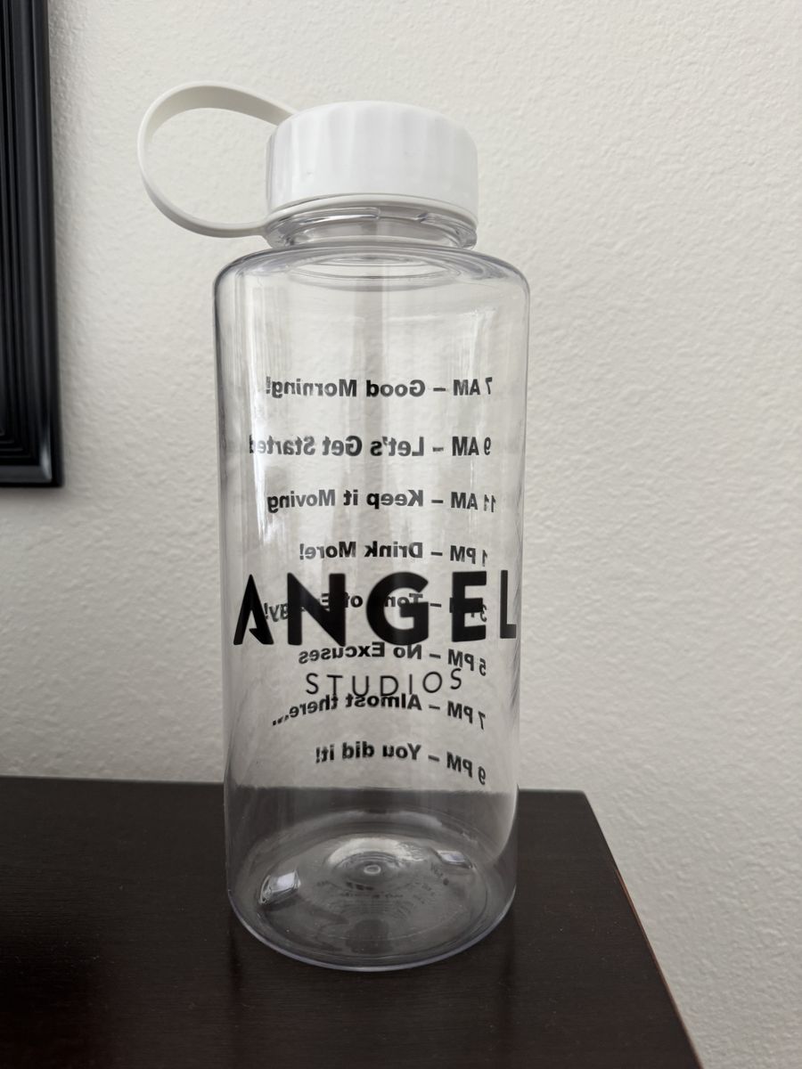 Hydration Water Bottle 36 oz. With Tethered Lid