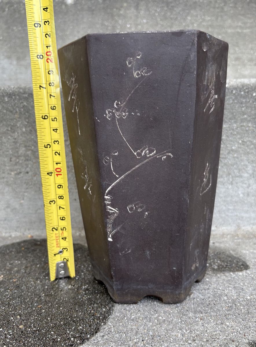 Cascade (Kengai) Bonsai Pot – Tall Ceramic Planter