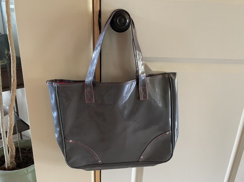 Like New Time Out For Women Tote Bag Gray & Pink