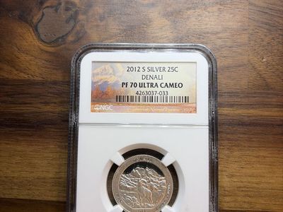 2012 S Silver 25C Denali National Park Quarter NGC PF 70 Ultra Cameo