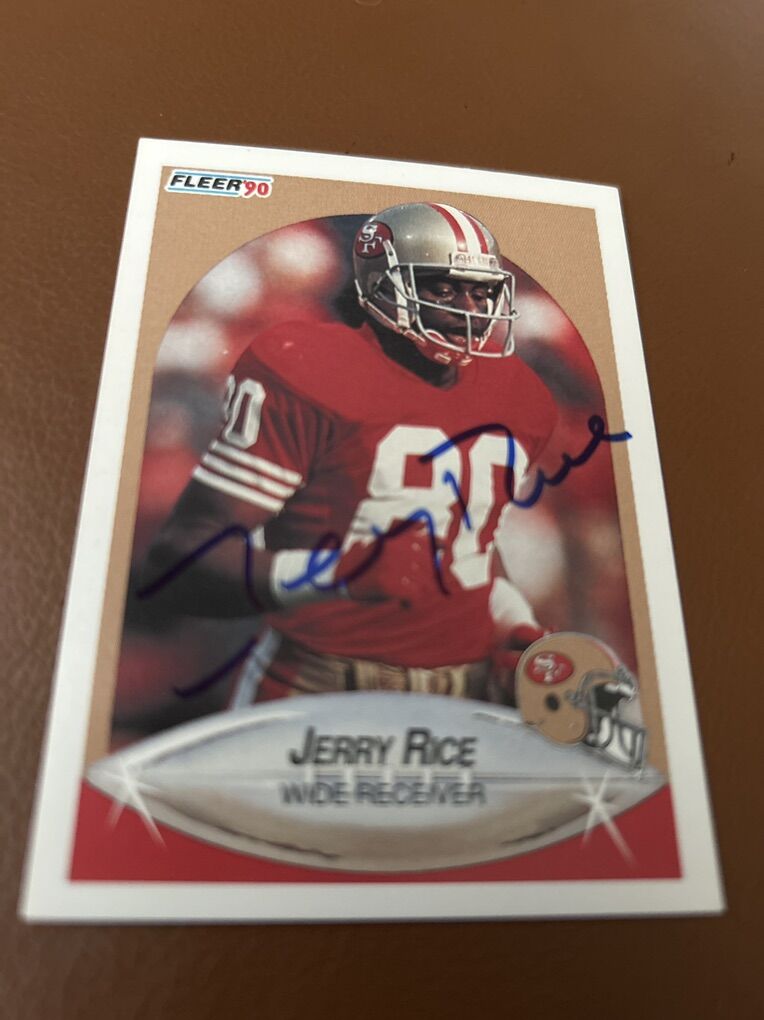 Jerry Rice Autograph San Fransico 49ers Auto Card