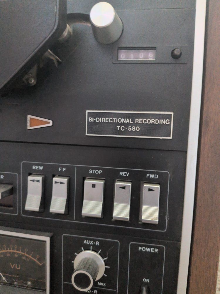 Vintage SONY TC-580 Bi-Directional Reel-to-Reel Tape Deck - Classic Audio Recorder