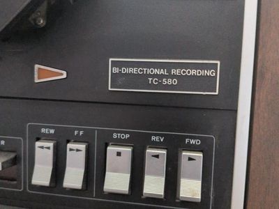 Vintage SONY TC-580 Bi-Directional Reel-to-Reel Tape Deck - Classic Audio Recorder