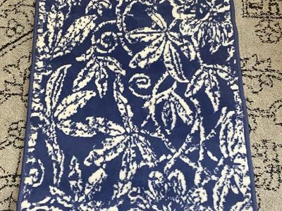 Nourison Whimsicle Navy 2x8 Runner Rug - WHS05 Floral Botanical - New