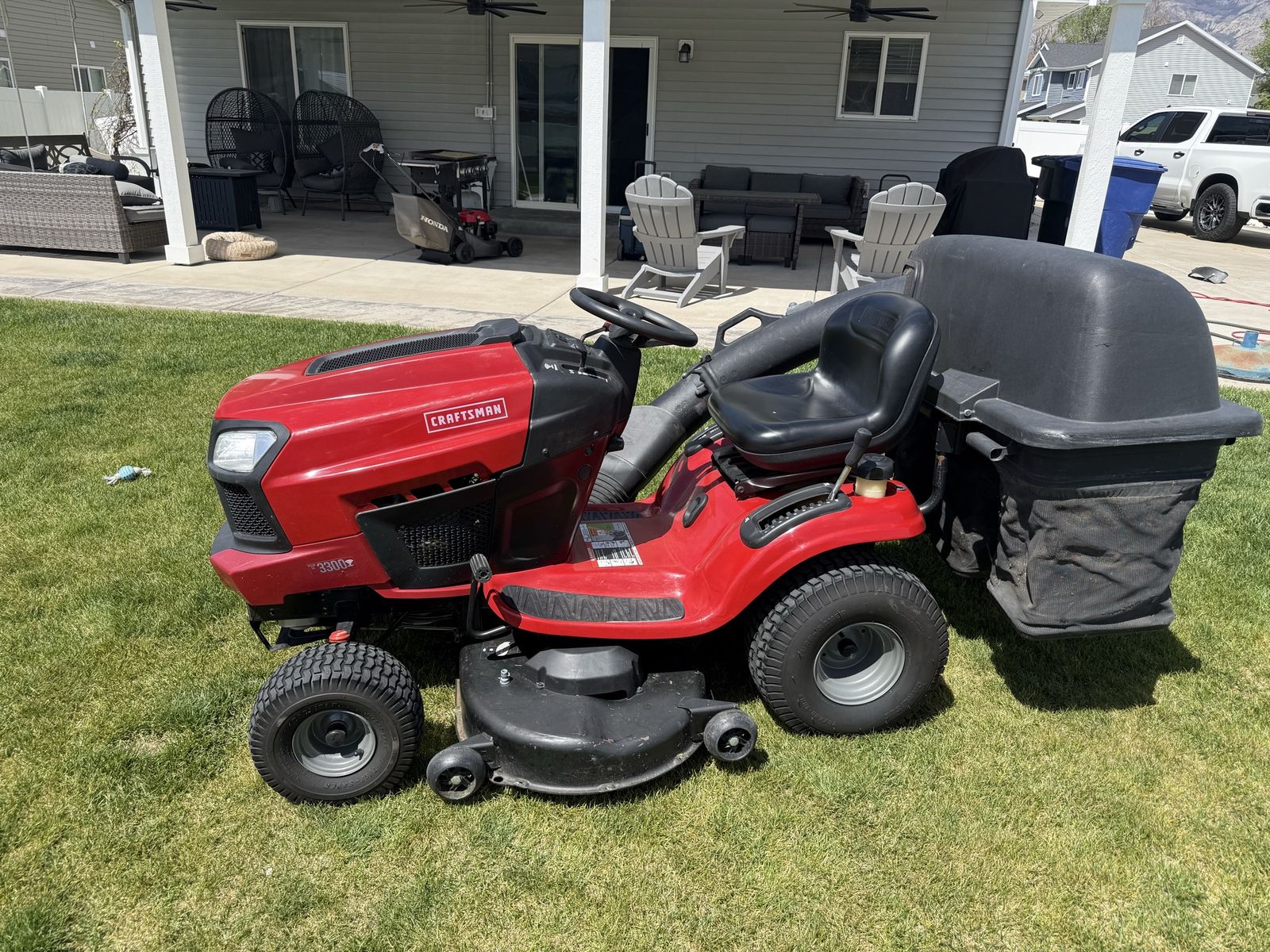 Craftsman Riding Lawnmower w/ 3Bagger