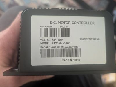 D.C. Motor Controller P1204M-5305, 36-48V 325A - Untested, Parts Only