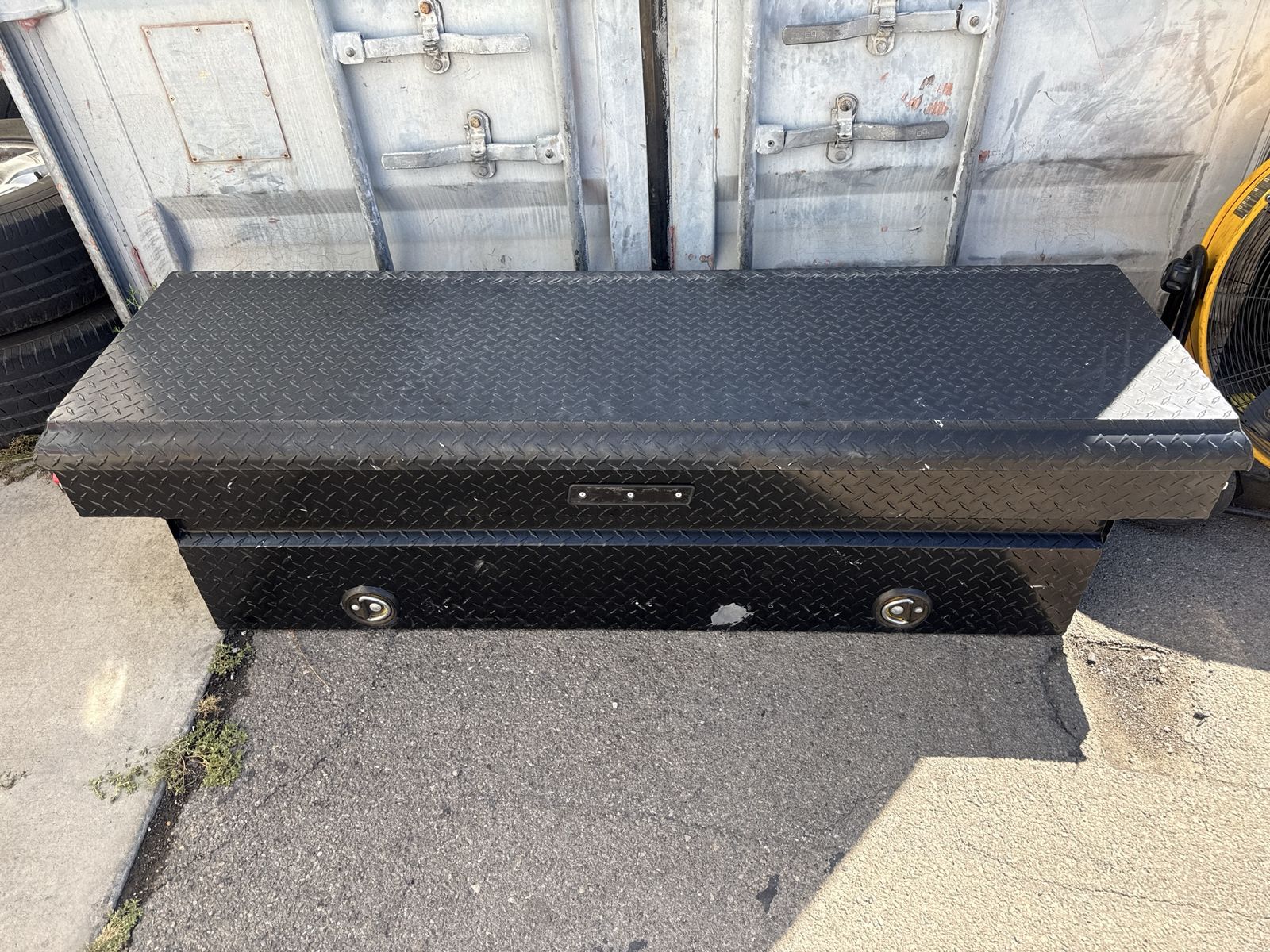 Weather Guard Black Diamond Plate Truck Tool Box