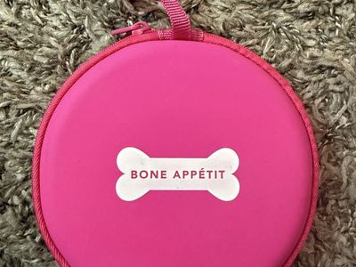 Bone Appetit Travel pet water and food bowl small